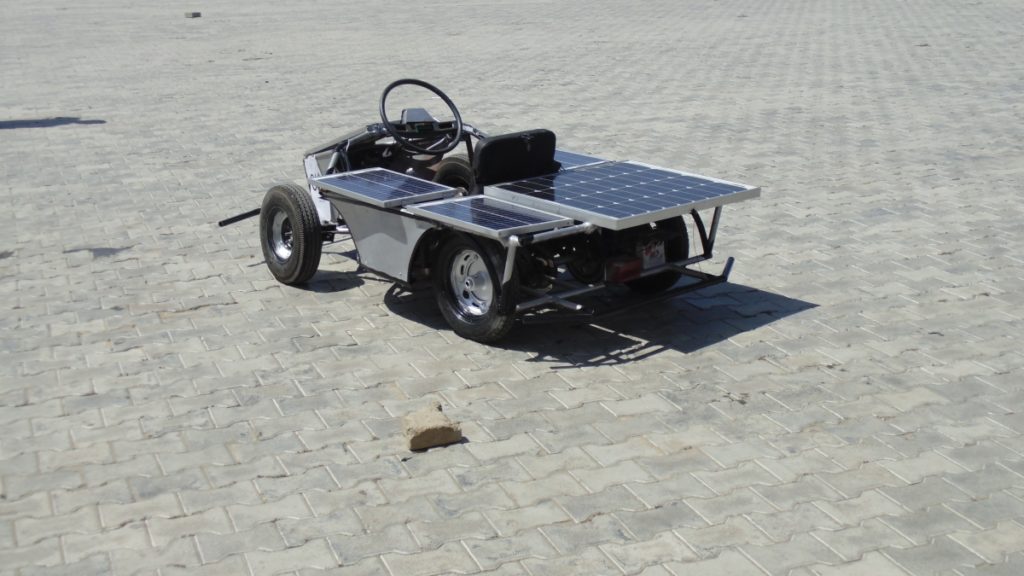 Solar Go-Kart Charging Under Solar Power