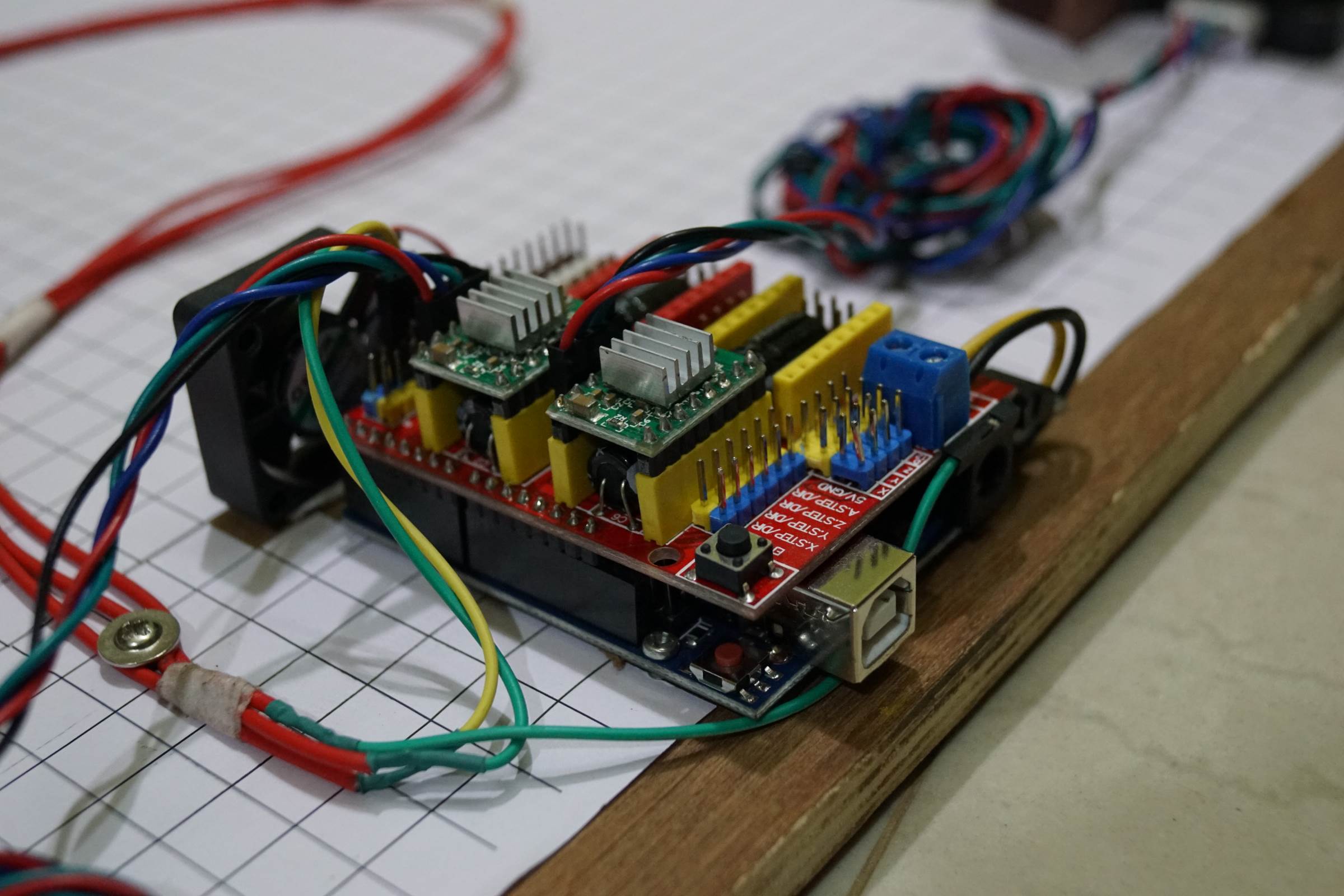 Arduino CNC Drawing Machine Complete Wiring