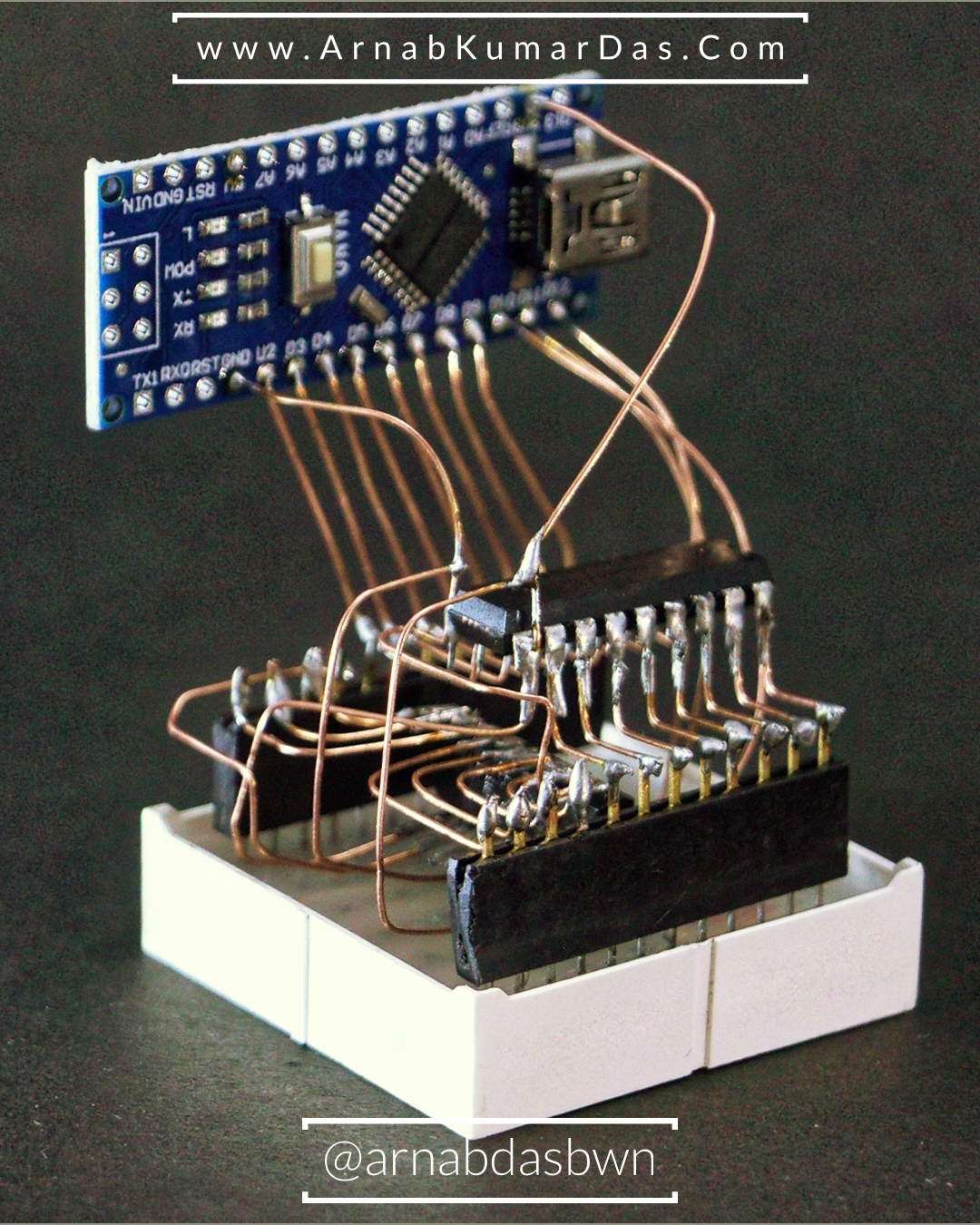 Arduino Circuit Sculpture / FreeForm Circuit