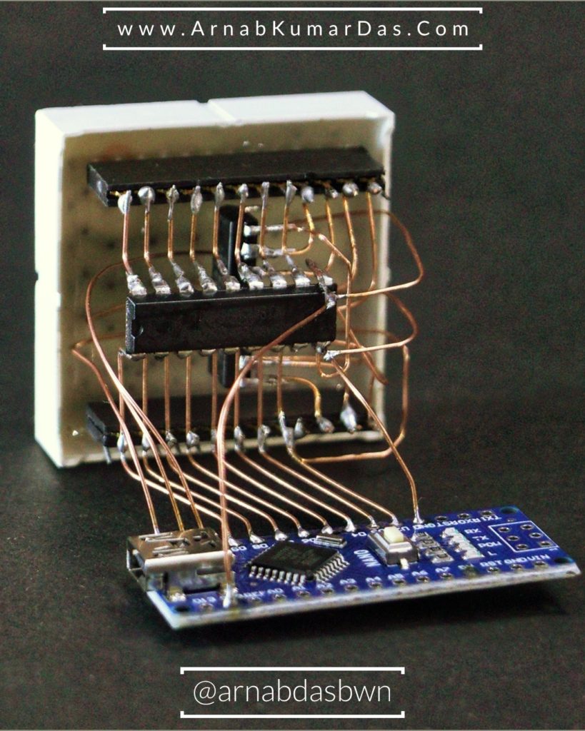 Arduino Nano 8x8 LED Matrix ULN2803APG 74HC595N