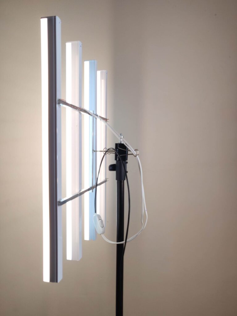 DIY LED Light Panel Back Side View