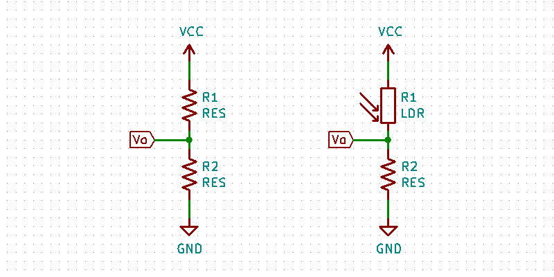 Voltage Divider Circuit with LDR