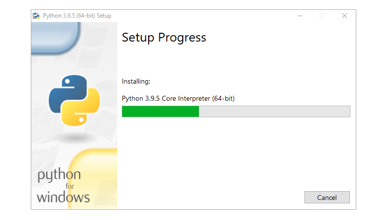 Step 4 : Installing Python