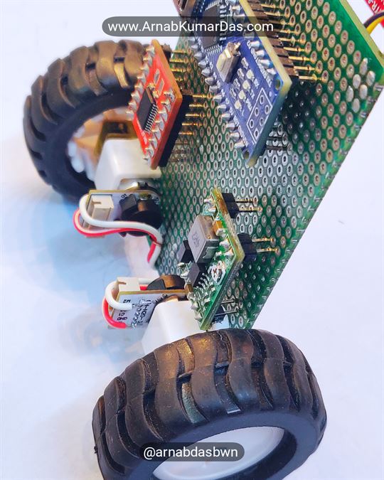 Arduino Line Follower Robot V1 Final Assembled
