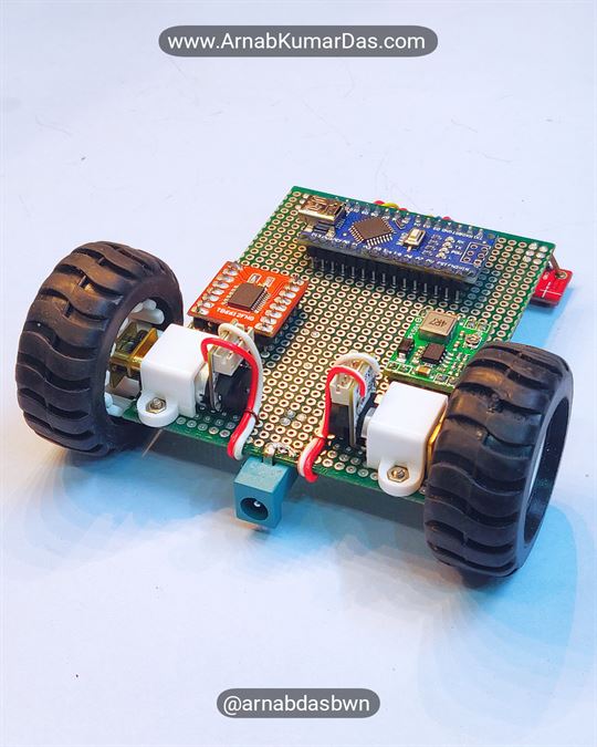Arduino Line Follower Robot V1 Final Assembled