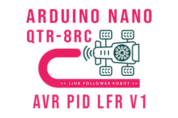 Arduino NANO - QTR-8RC - PID Line Follower Robot V1 Tutorial
