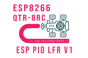 ESP8266 - QTR-8RC - PID Line Follower Robot V1 Tutorial