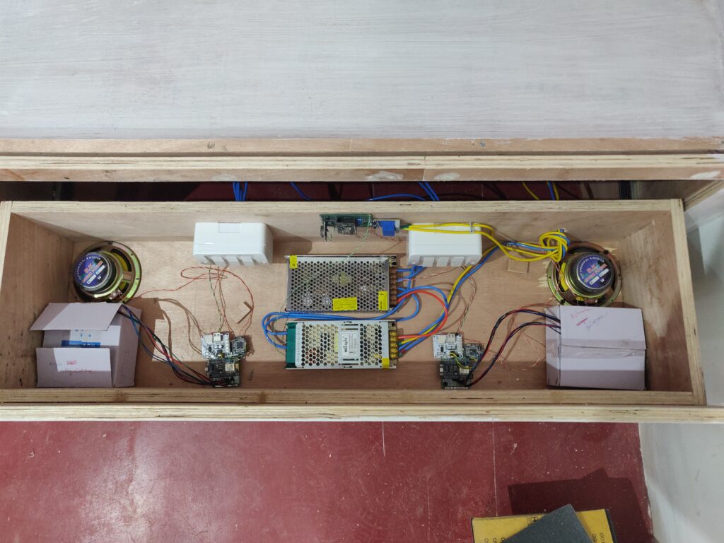 Electronics Inside Cabinet Drawer